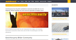 Desktop Screenshot of gesichterparty.de